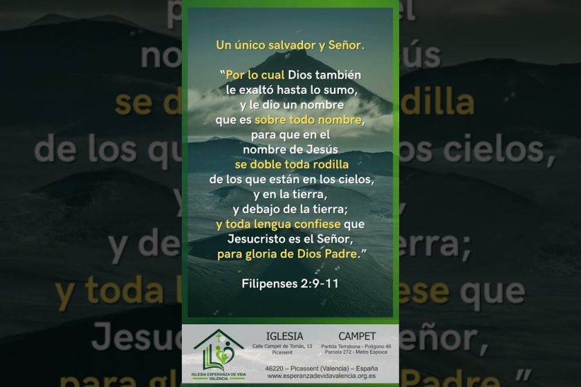 un unico salvador y senor medita