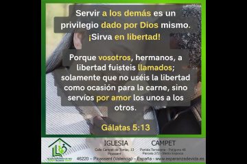 sirva en libertad servir a los d