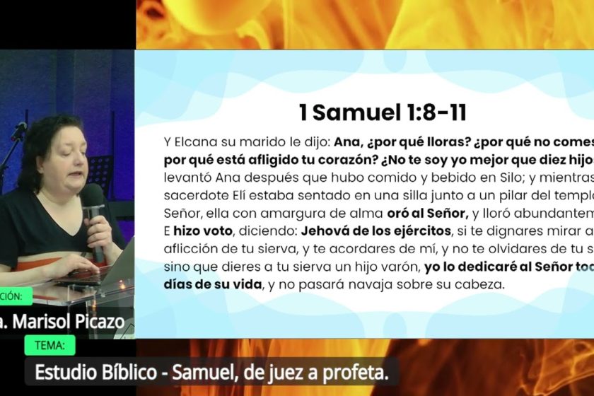 Estudio Bíblico – Samuel, de juez a profeta #Hna. Marisol Picazo # 30 04 2025