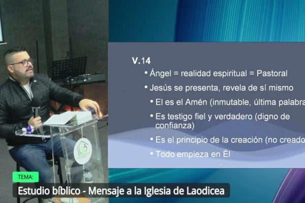 Grabación – Tema > Estudio bíblico – Mensaje a la Iglesia de Laodicea # Pr. Ahmed Jiménez # 12/112025