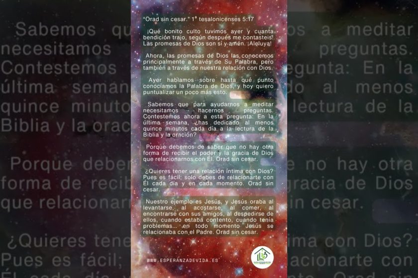 MEDITACIÓN 14092026 – Canal Esperanza de Vida